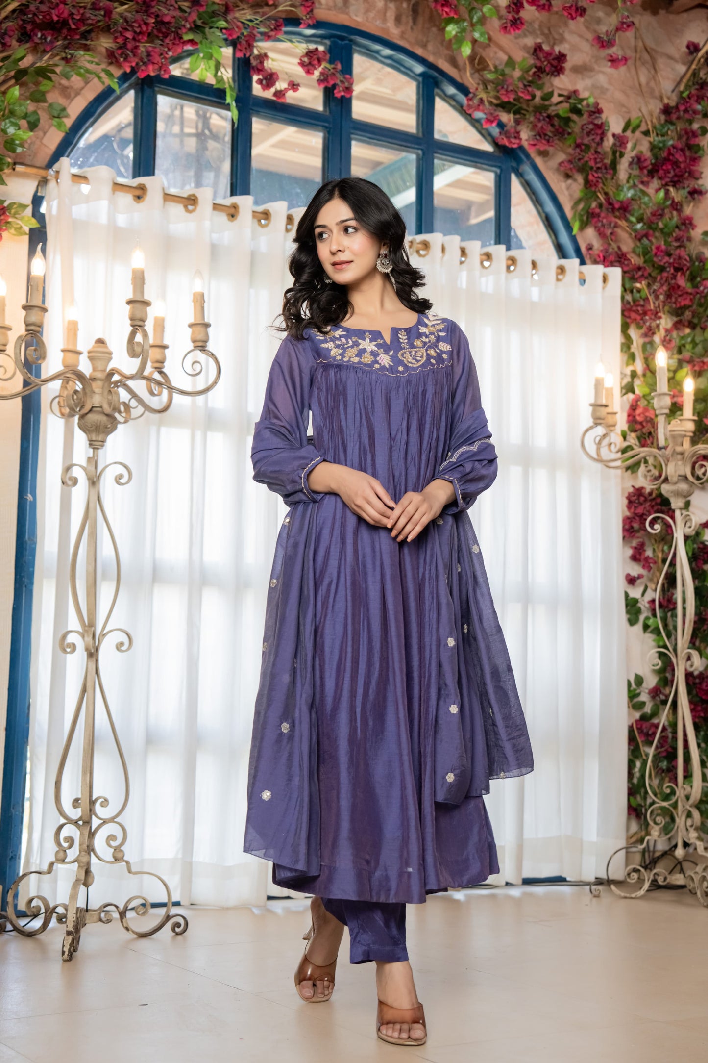 B2011 Mul Chanderi Designer Suit