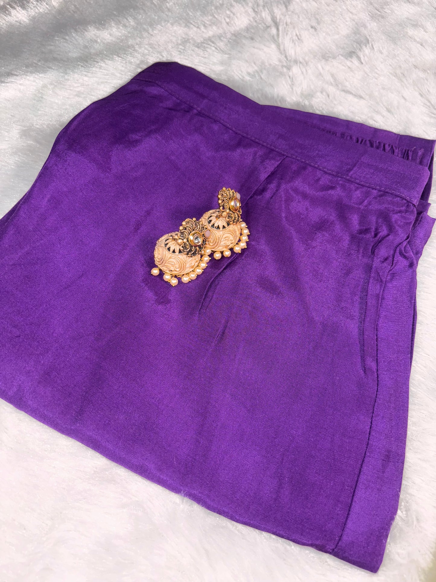 B1992 Neon & Purple Combination Zardozi Handwork Suit