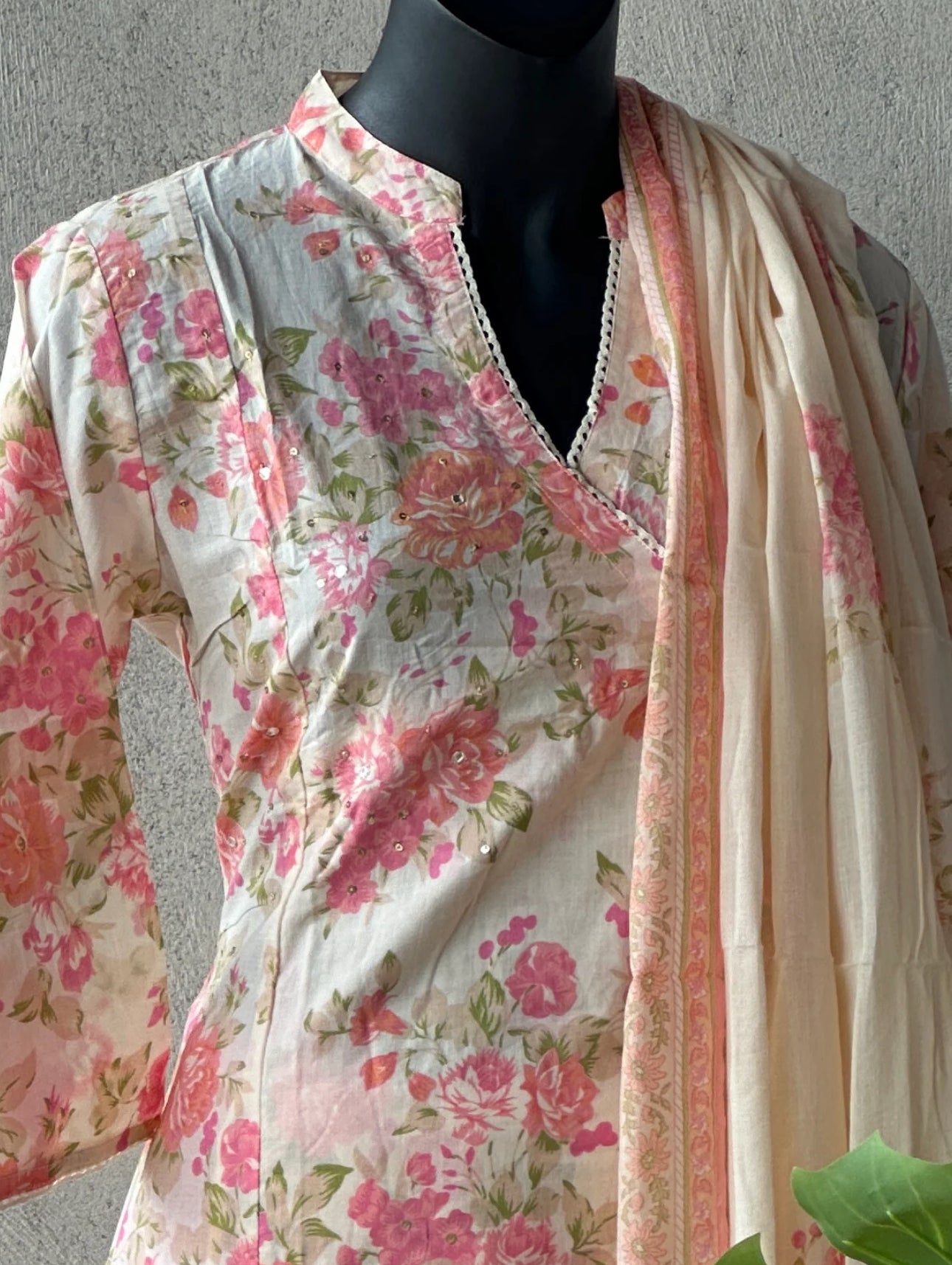 A1690 Designer Pure Cotton Angarkha Suit