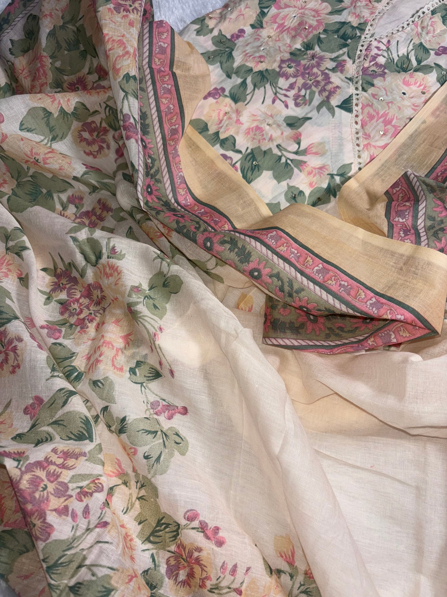 A1675 Pure Cotton Angarkha Suit