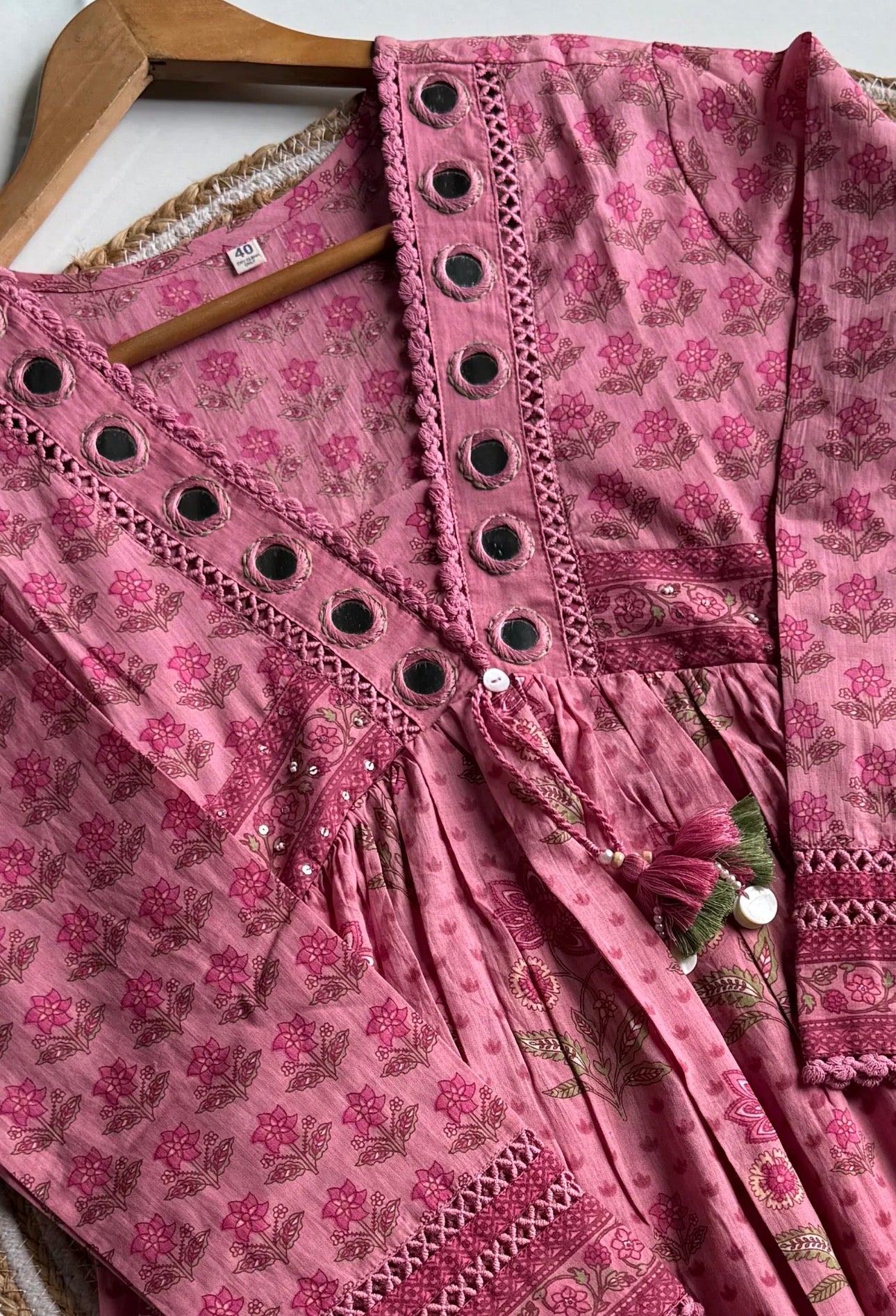 A1739 Pure Cotton Angarkha Suit