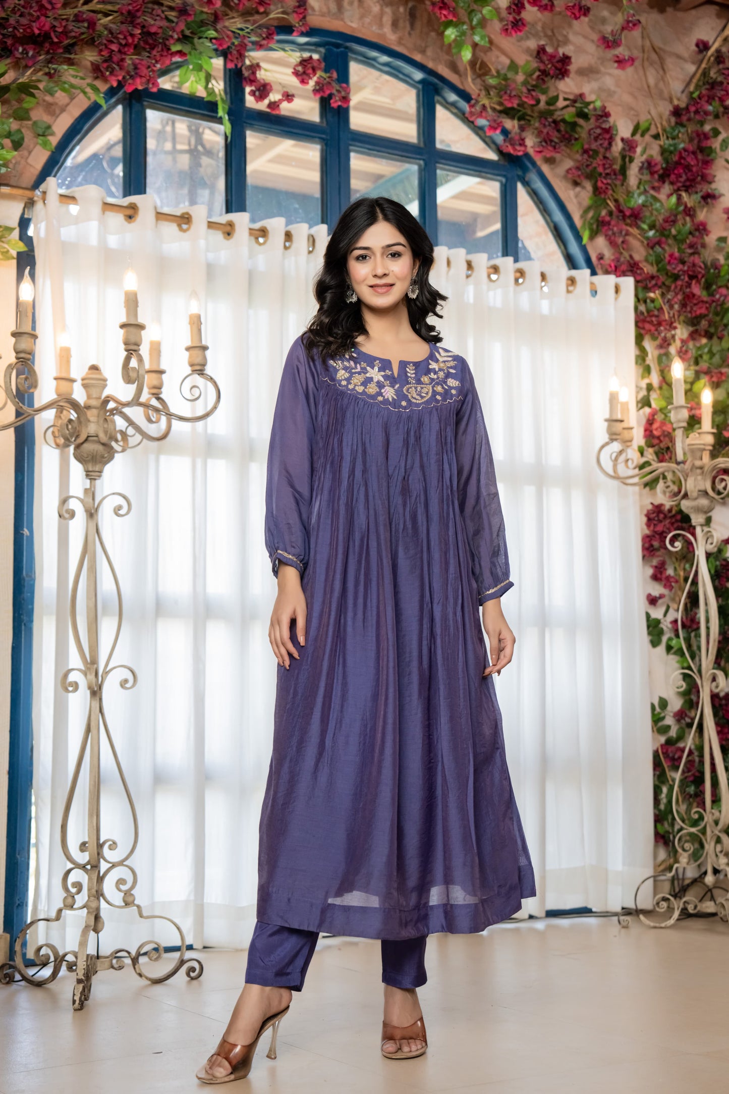 B2011 Mul Chanderi Designer Suit