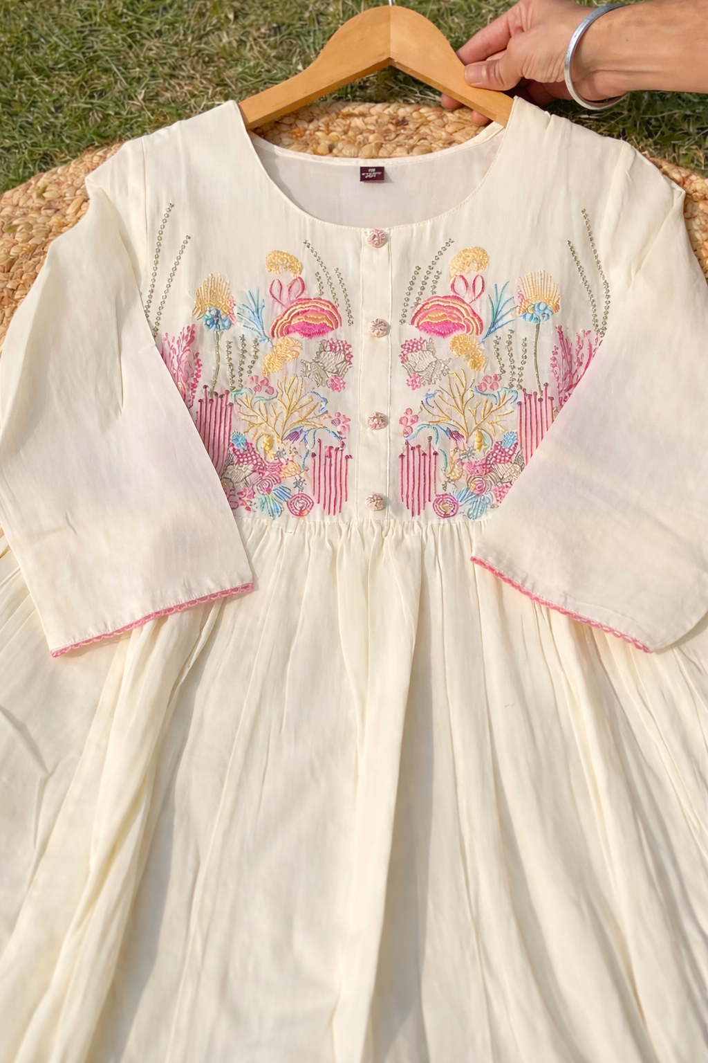 A1781 Embroidered Super Soft Mul Cotton Suit