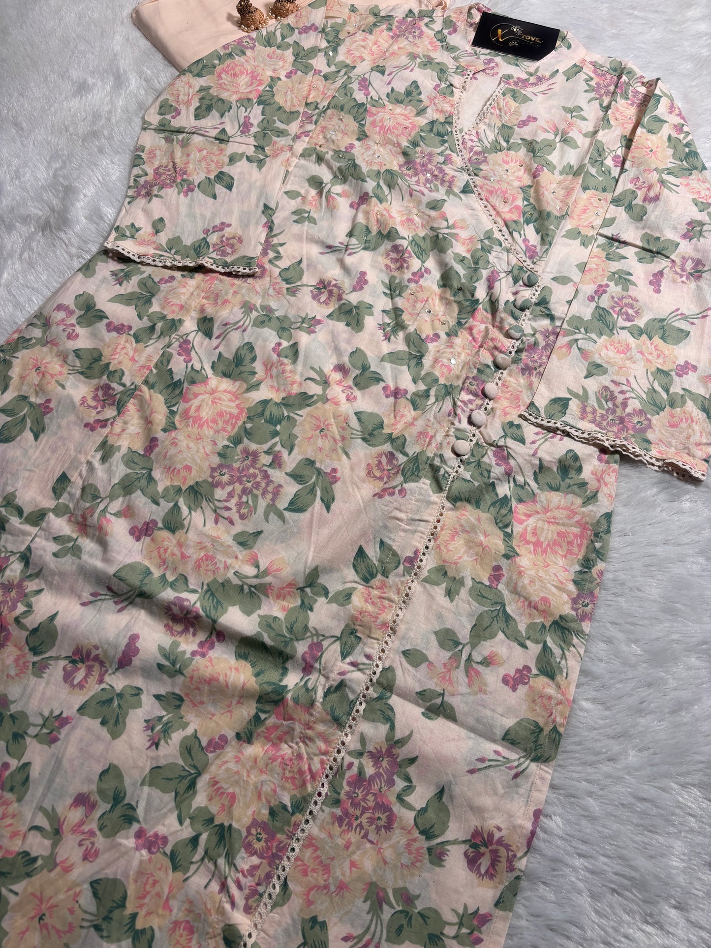 A1675 Pure Cotton Angarkha Suit