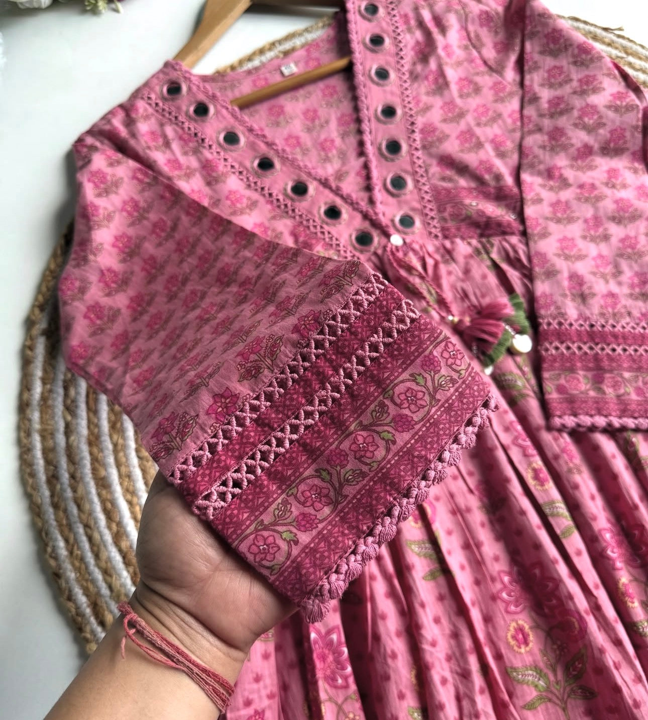 A1739 Pure Cotton Angarkha Suit