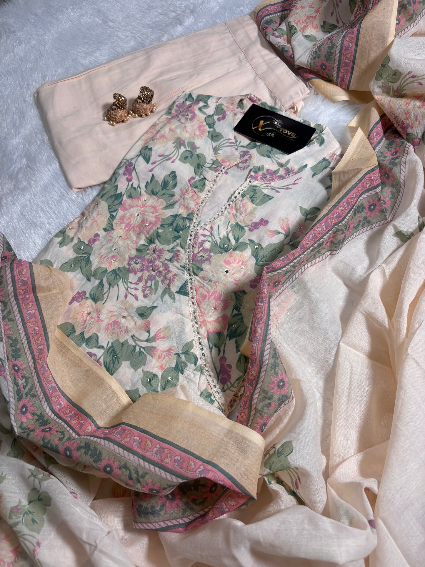 A1675 Pure Cotton Angarkha Suit
