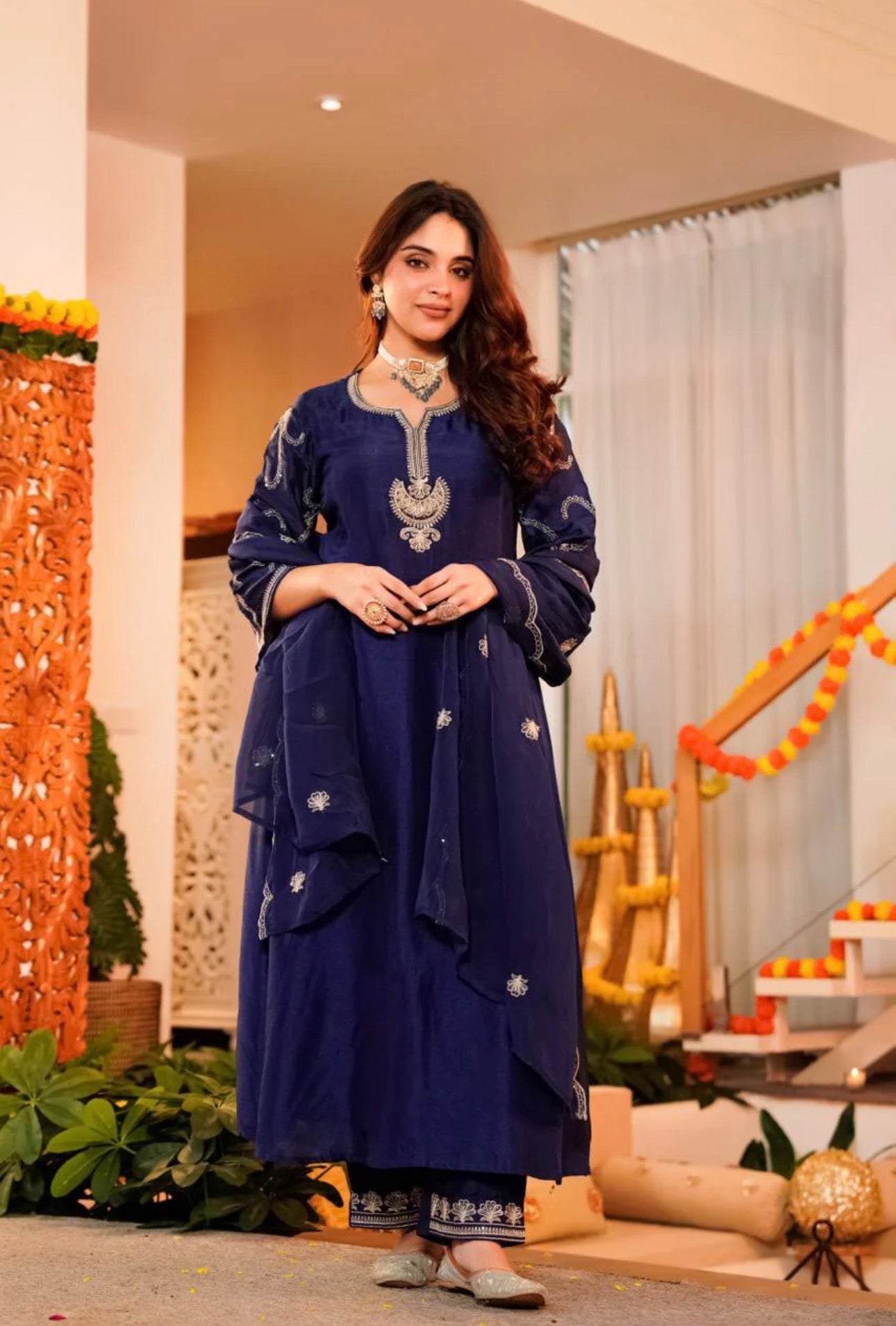 B2033 Santoon Silk Designer Suit