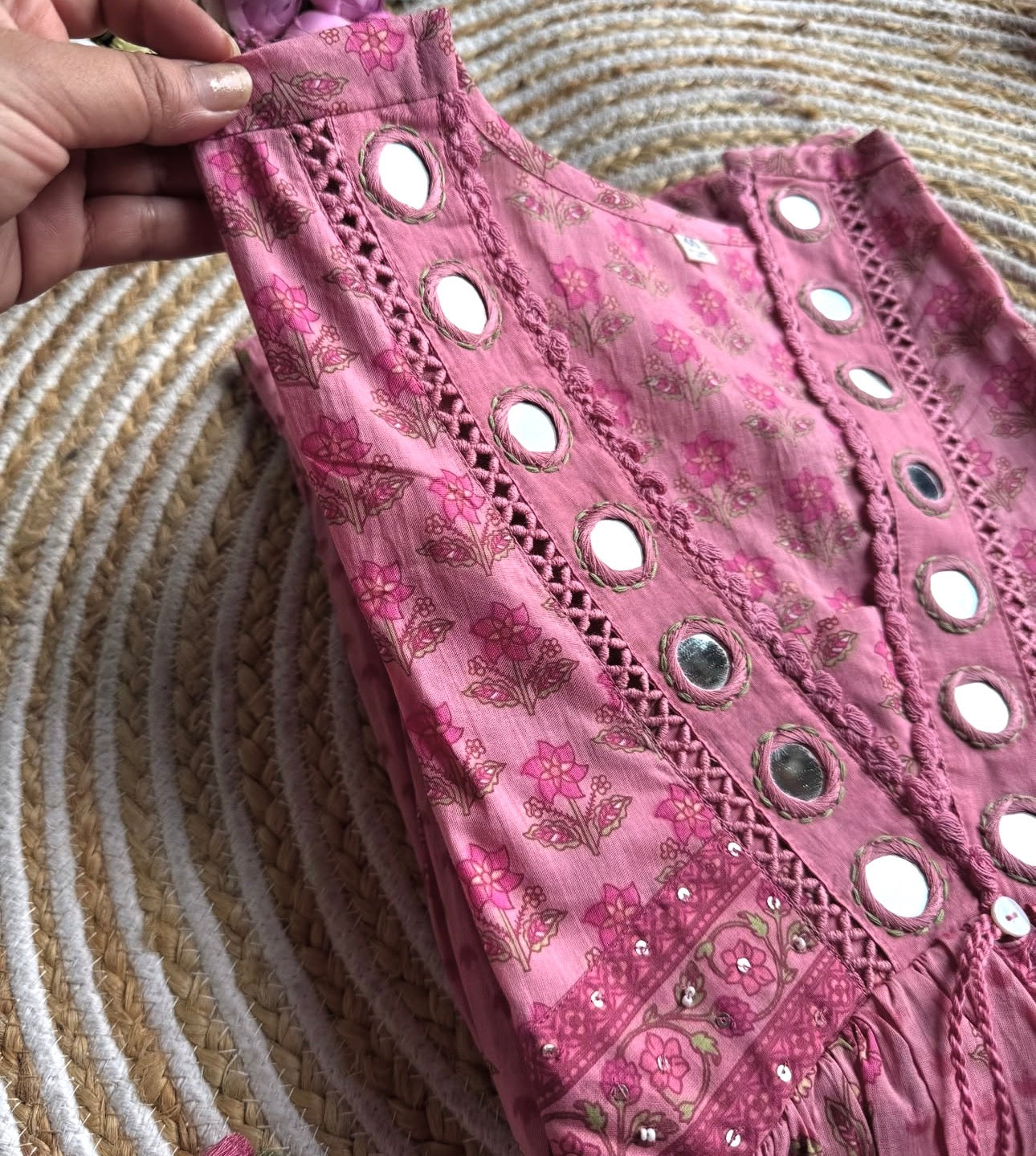 A1739 Pure Cotton Angarkha Suit