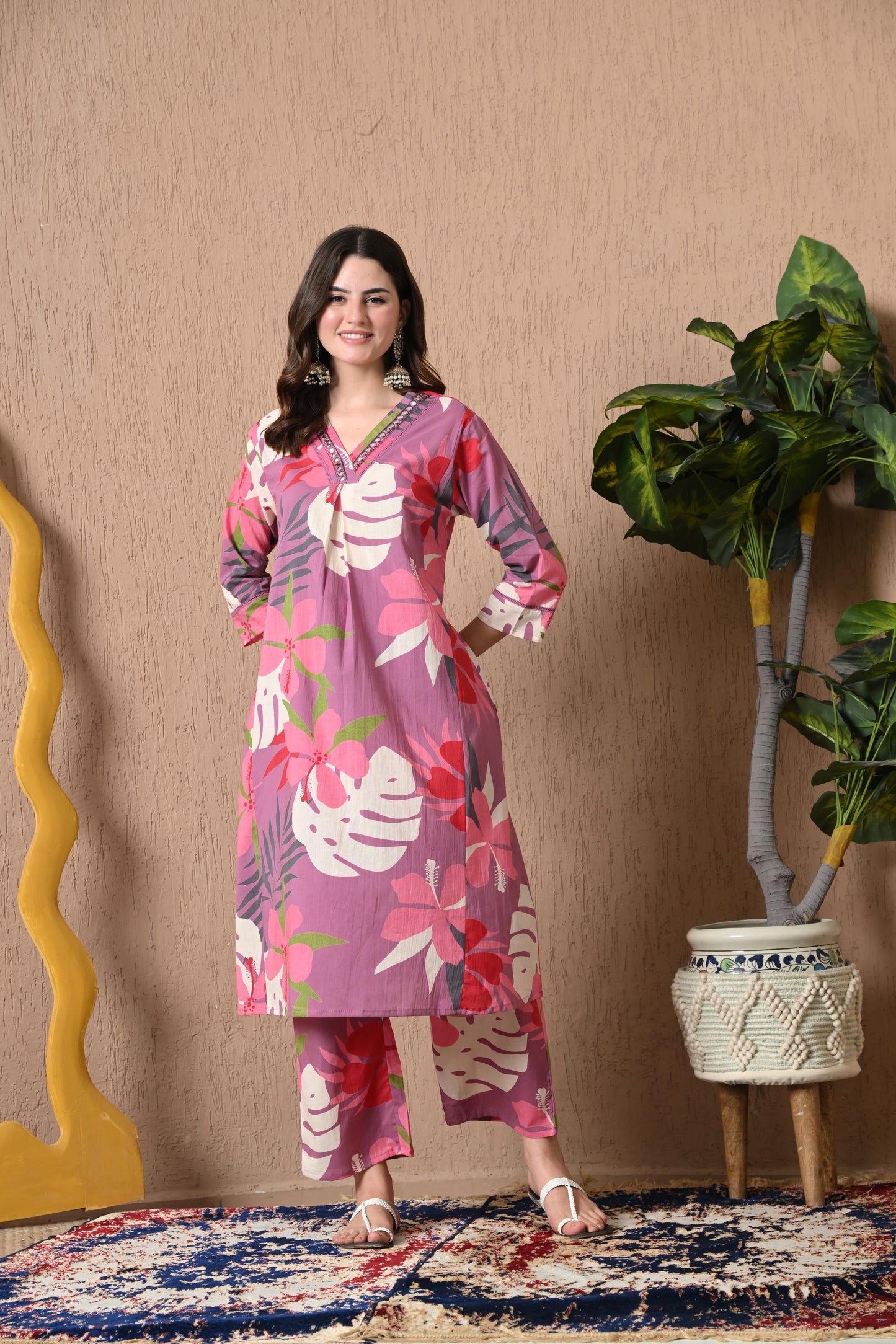 Pure Cotton Two Piece Set