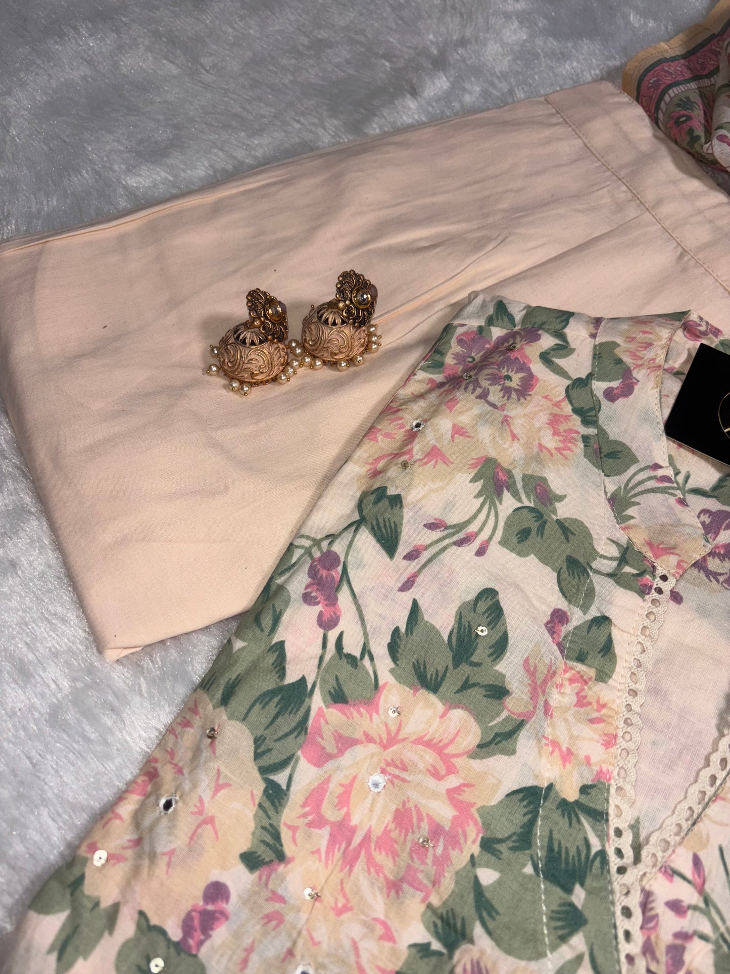A1675 Pure Cotton Angarkha Suit