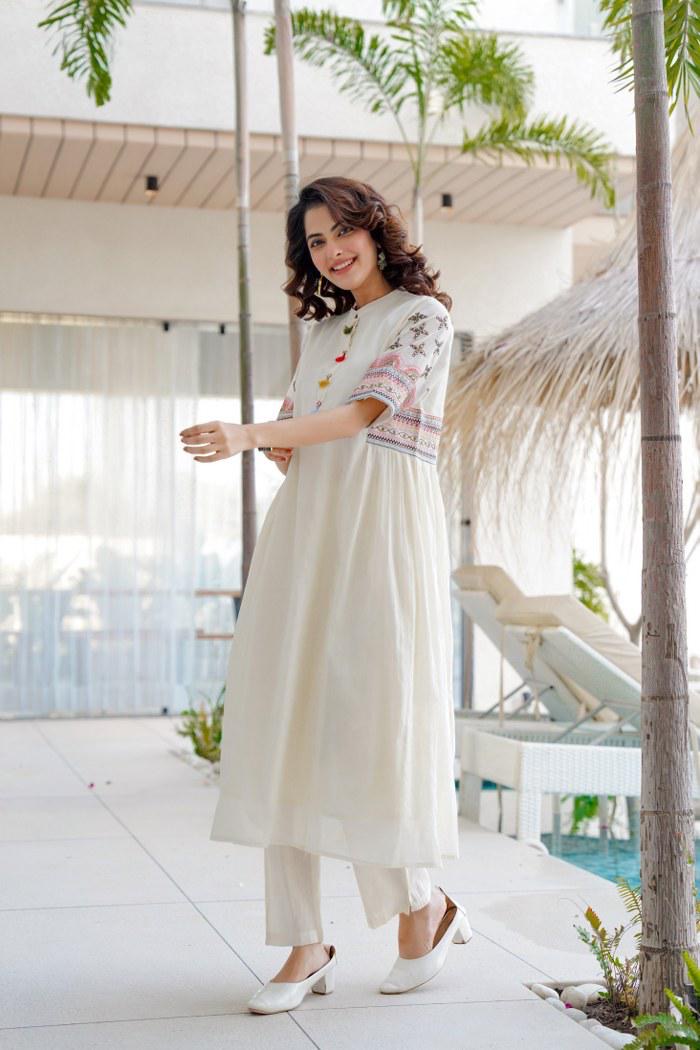 A1716 Soft & Breathable Pure Mul Cotton Co-ord Set