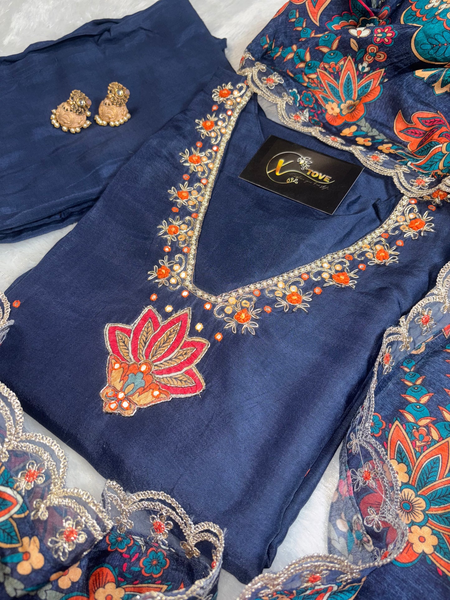 B2000 Pure Viscose Muslin Designer Party Wear Suit