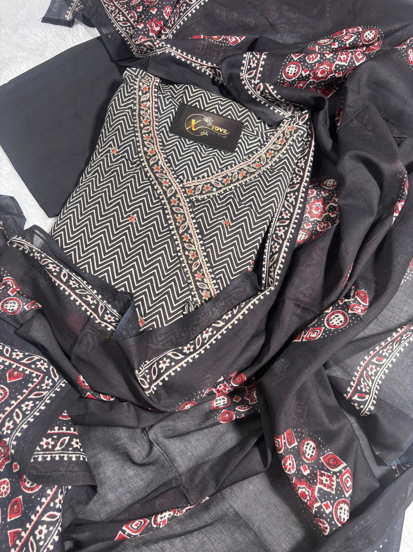 A1691 Pure Cotton Angarkha Suit