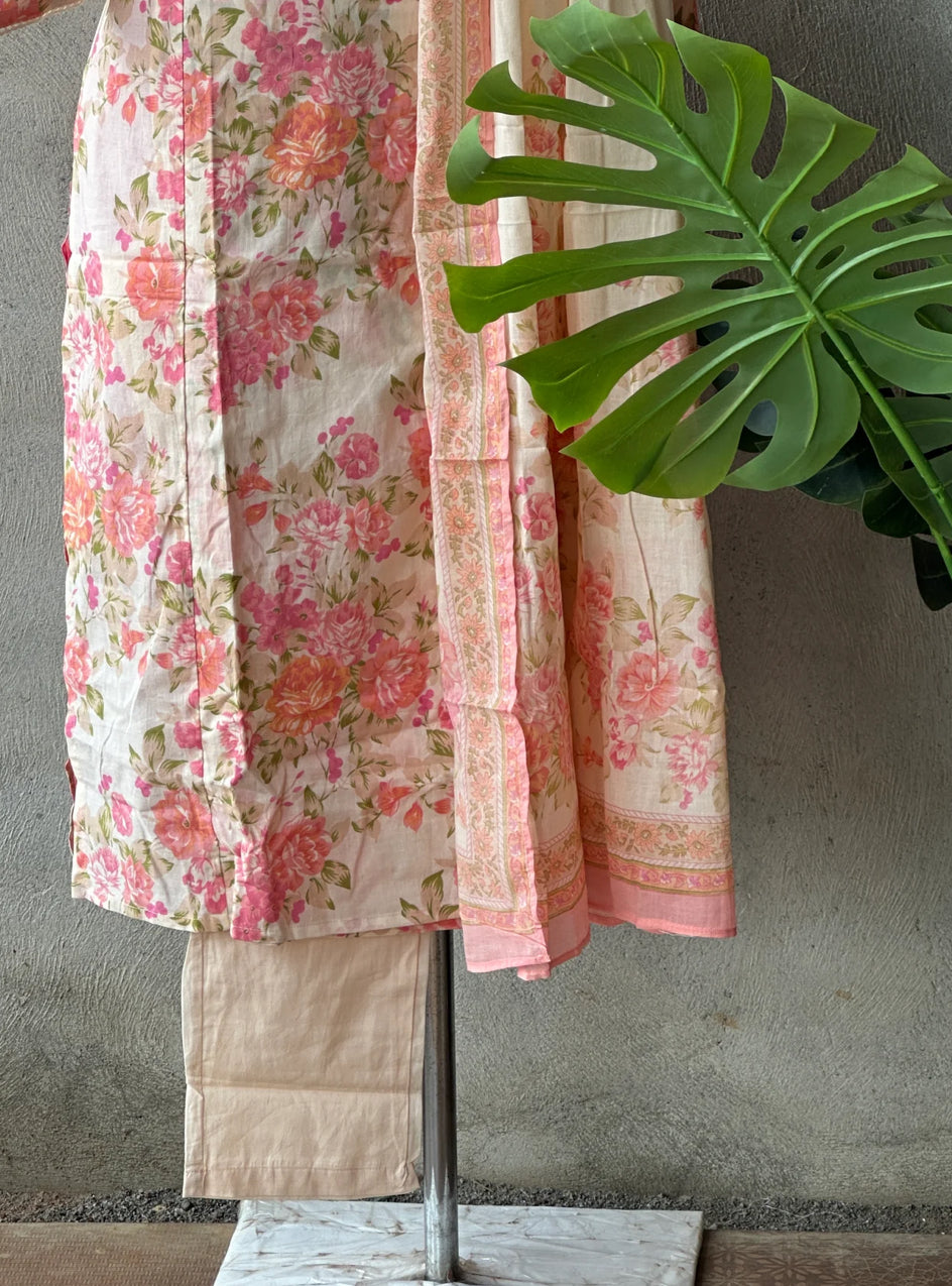 A1690 Designer Pure Cotton Angarkha Suit