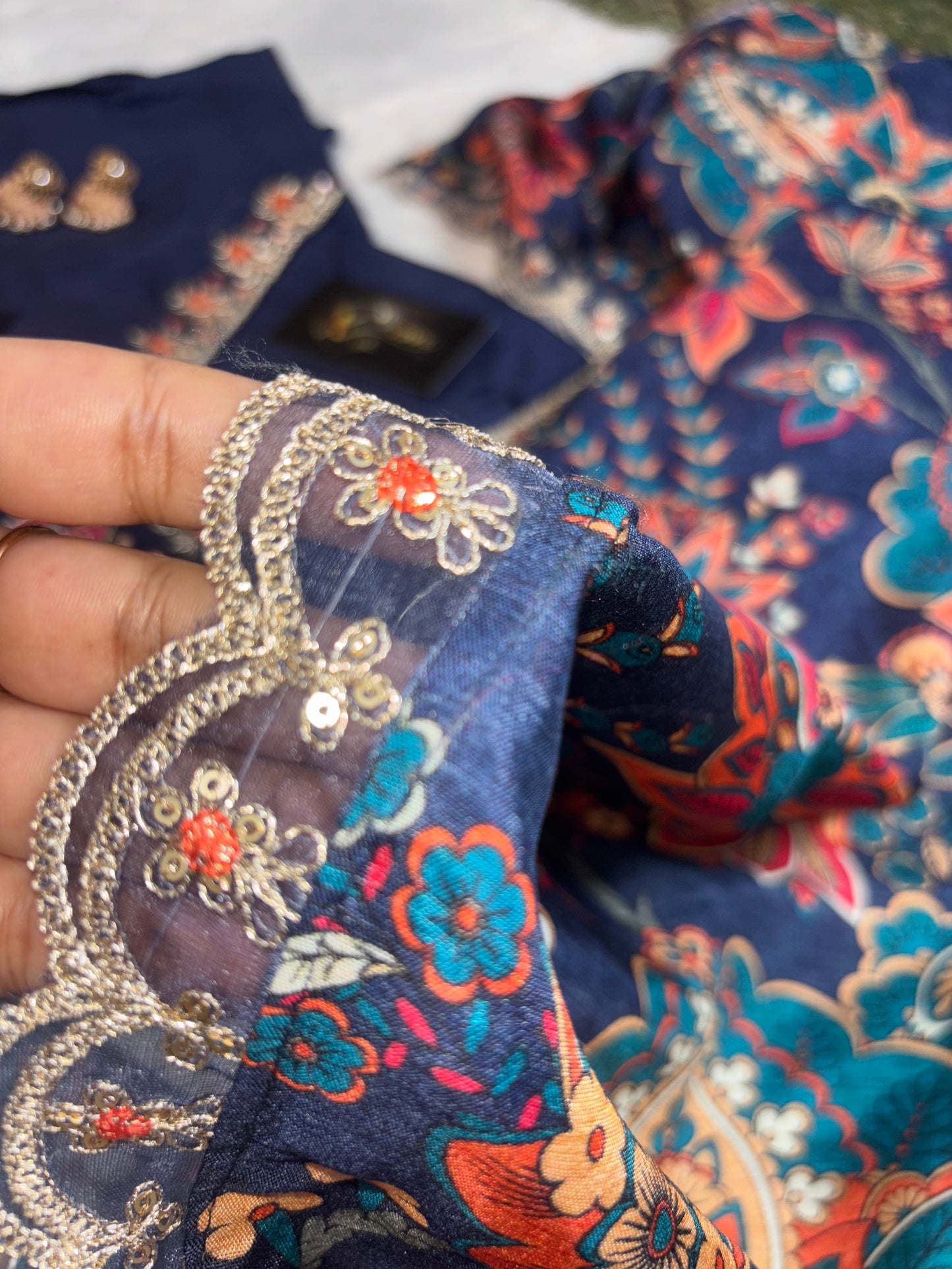 B2000 Pure Viscose Muslin Designer Party Wear Suit