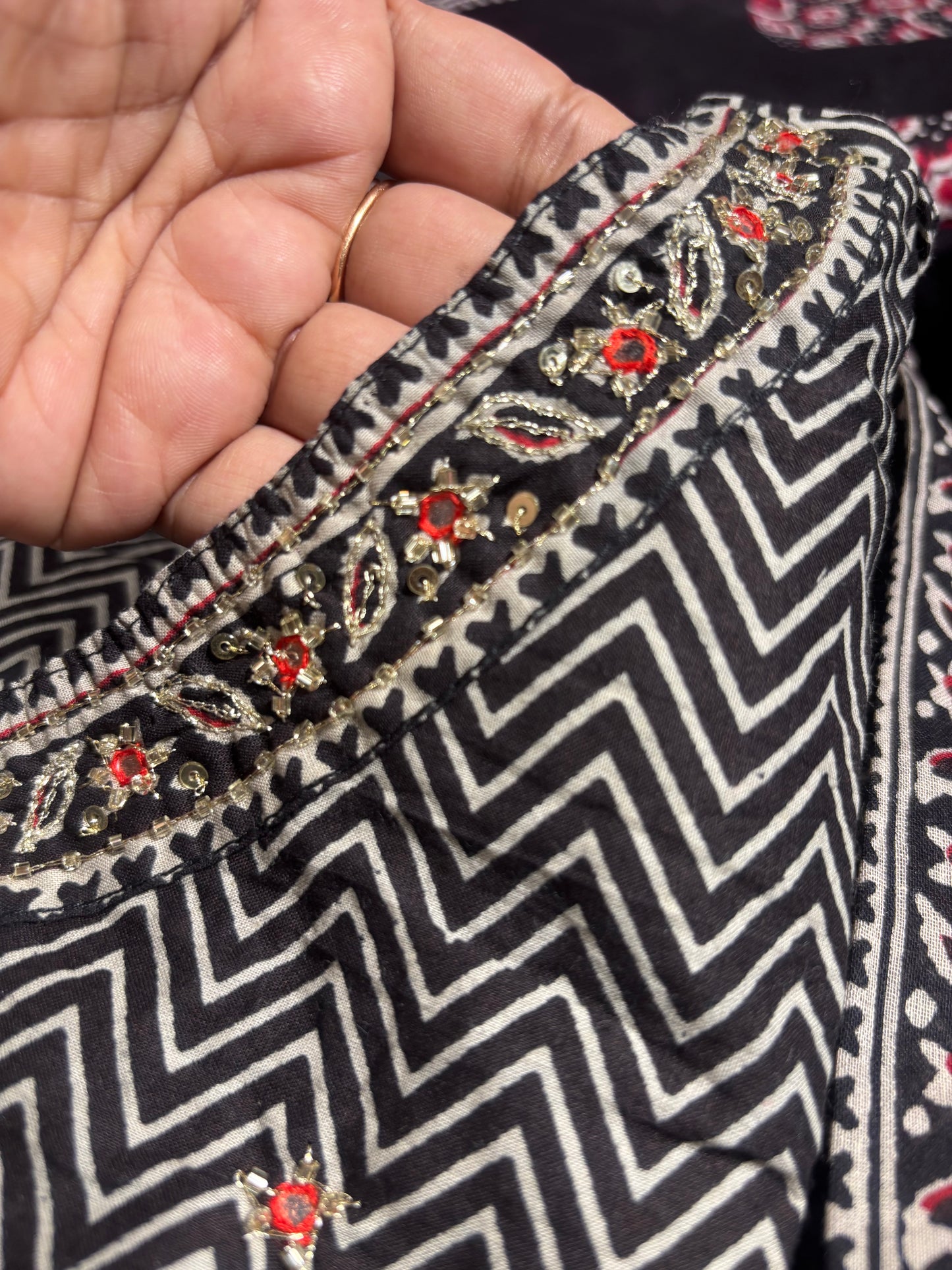 A1691 Pure Cotton Angarkha Suit