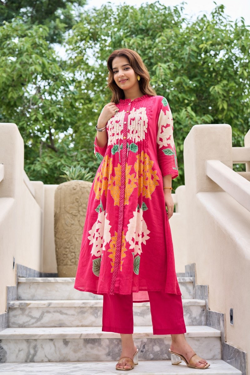 A1717 Pure Mul Cotton Two Piece Set