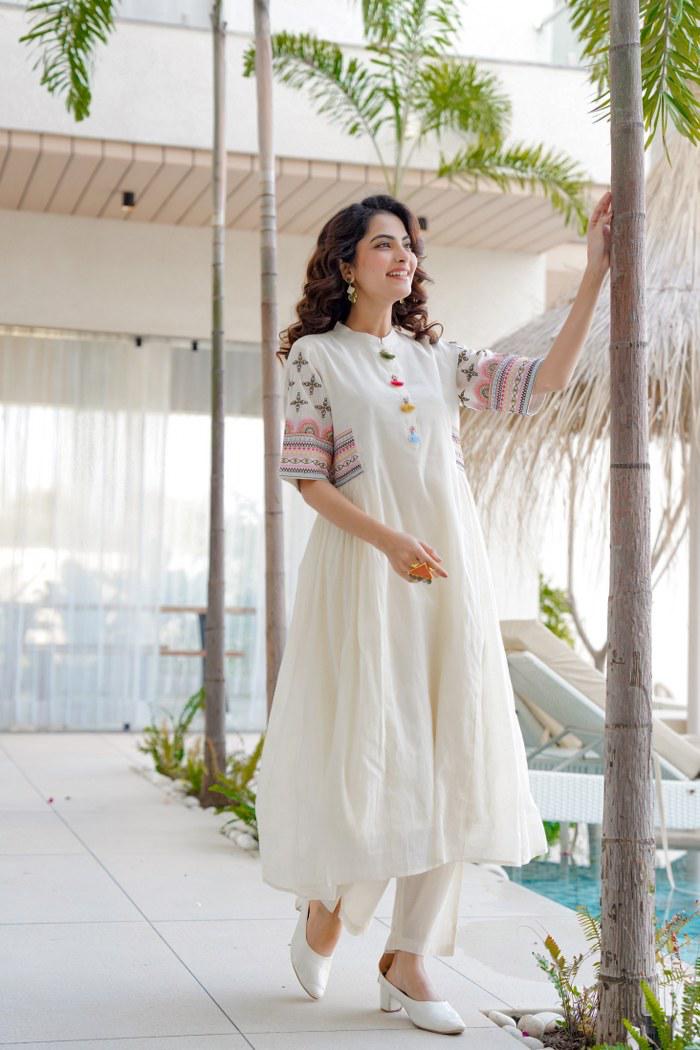 A1716 Soft & Breathable Pure Mul Cotton Co-ord Set