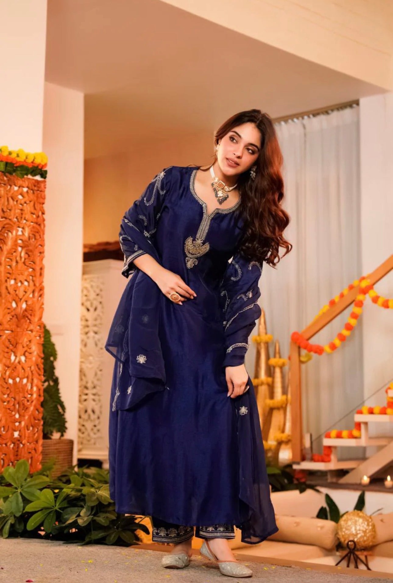 B2033 Santoon Silk Designer Suit