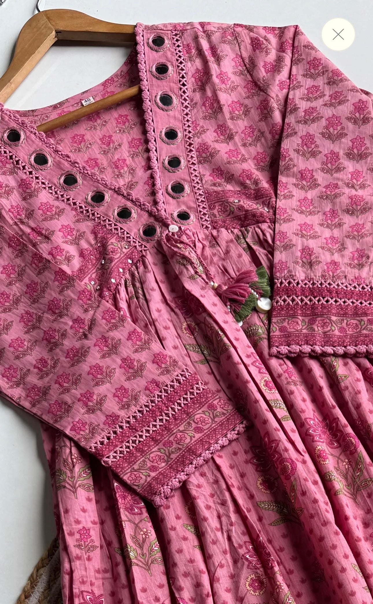 A1739 Pure Cotton Angarkha Suit