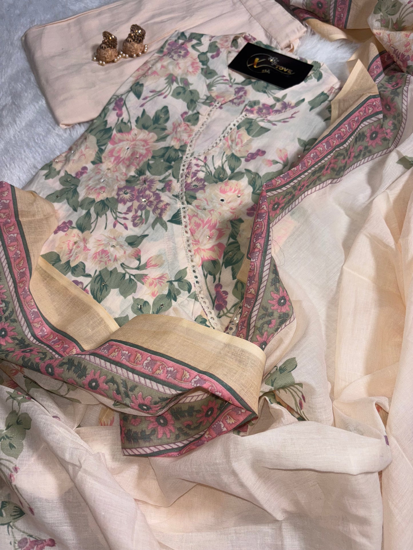 A1675 Pure Cotton Angarkha Suit