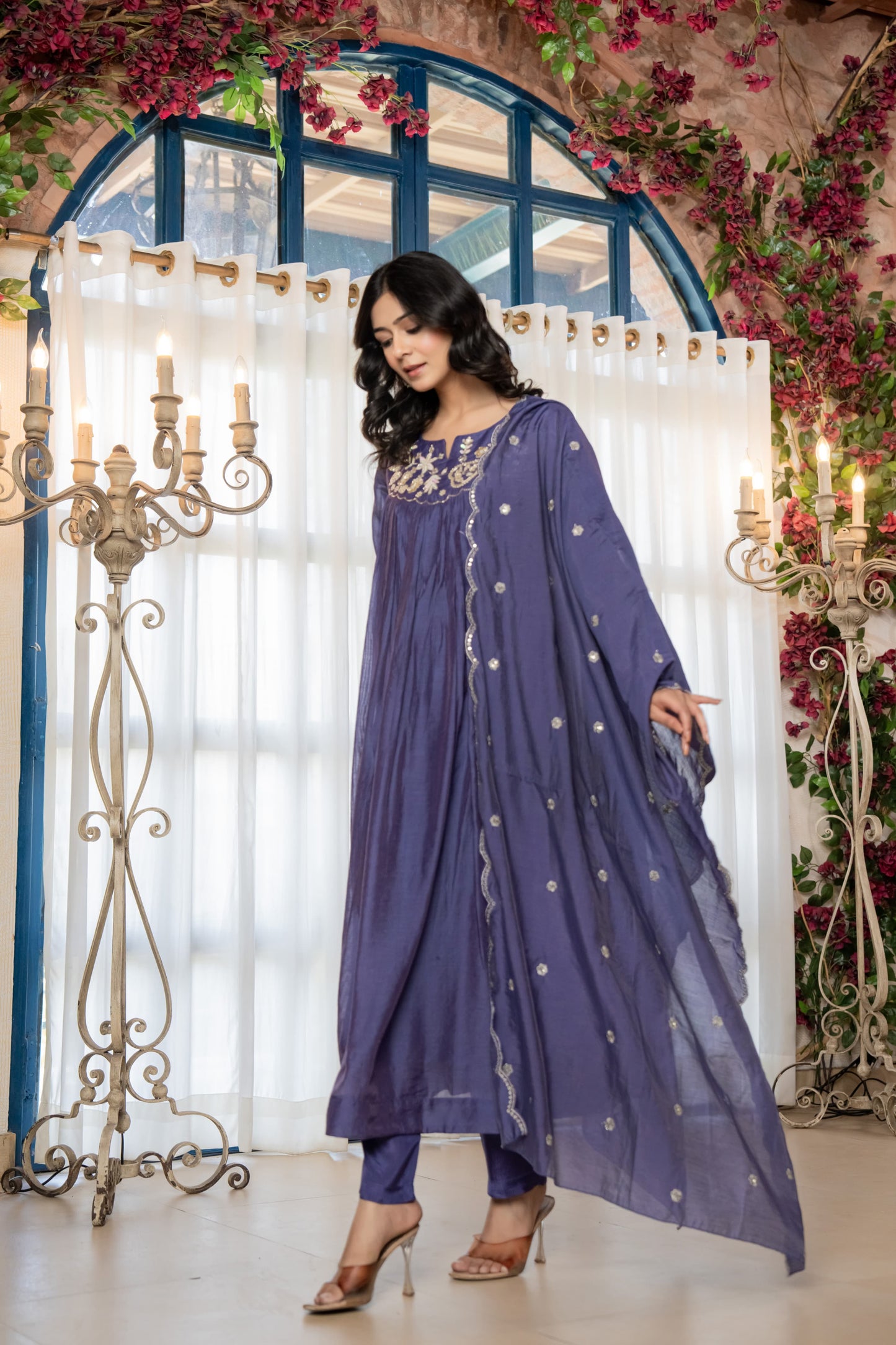 B2011 Mul Chanderi Designer Suit