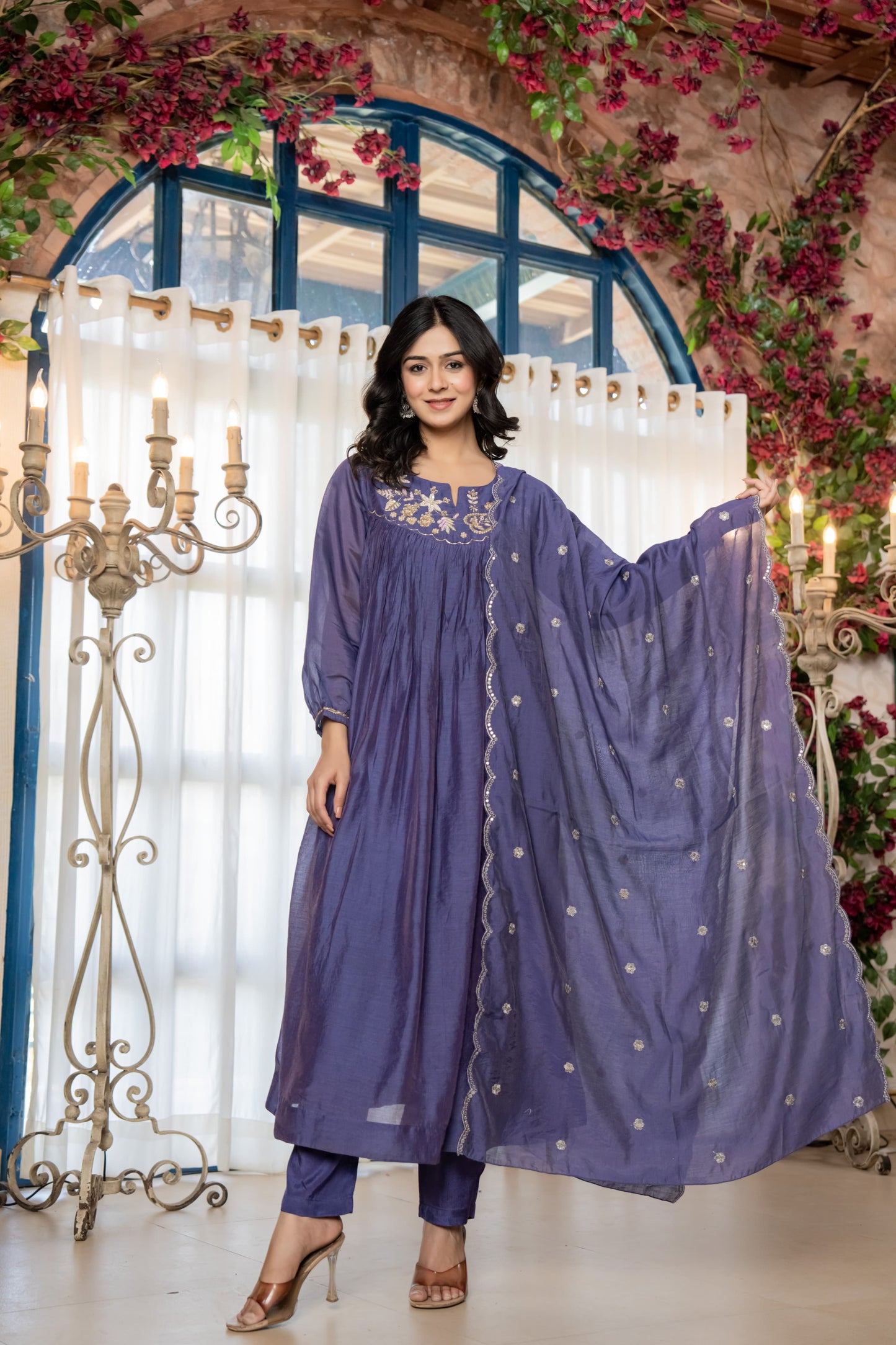 B2011 Mul Chanderi Designer Suit