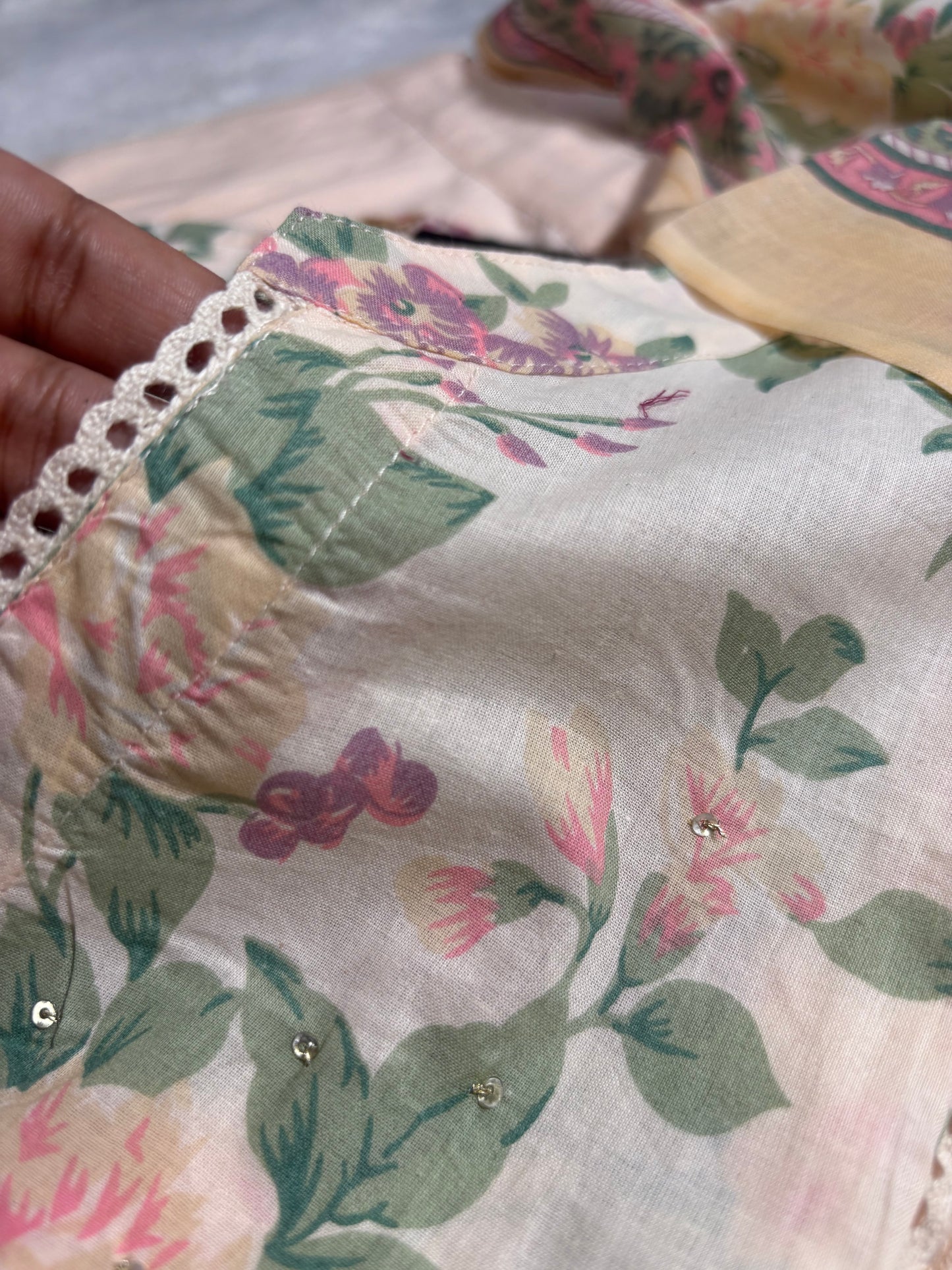 A1675 Pure Cotton Angarkha Suit