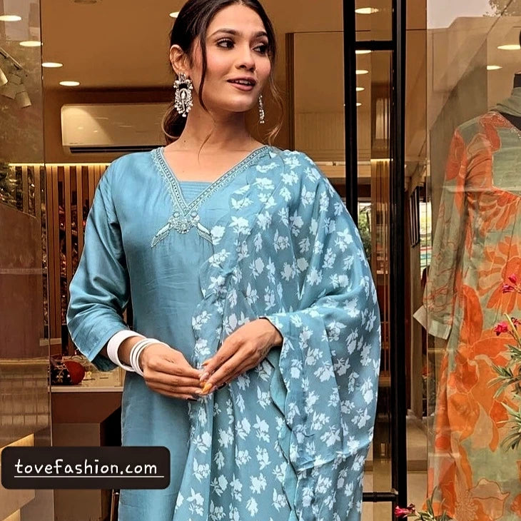 A1102 Pure Russian Silk Suit