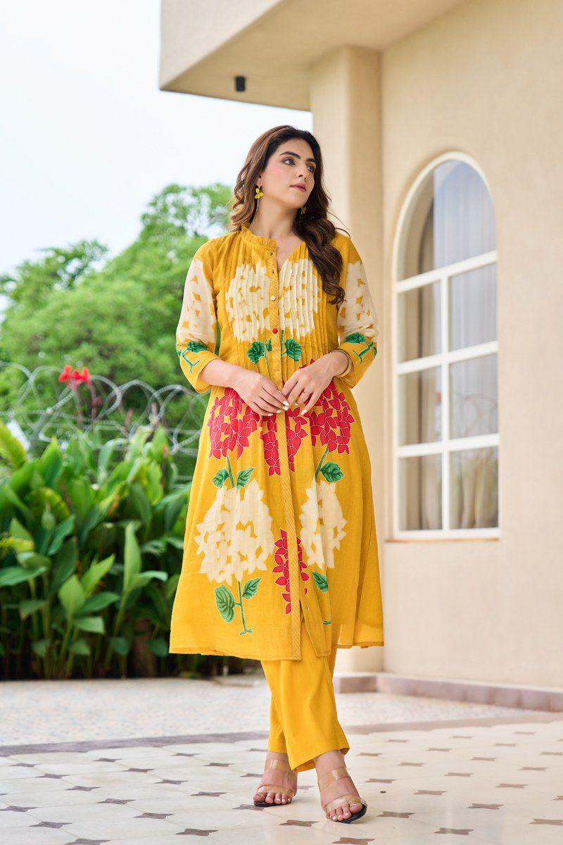 A1726 Pure Mul Cotton Two Piece Set
