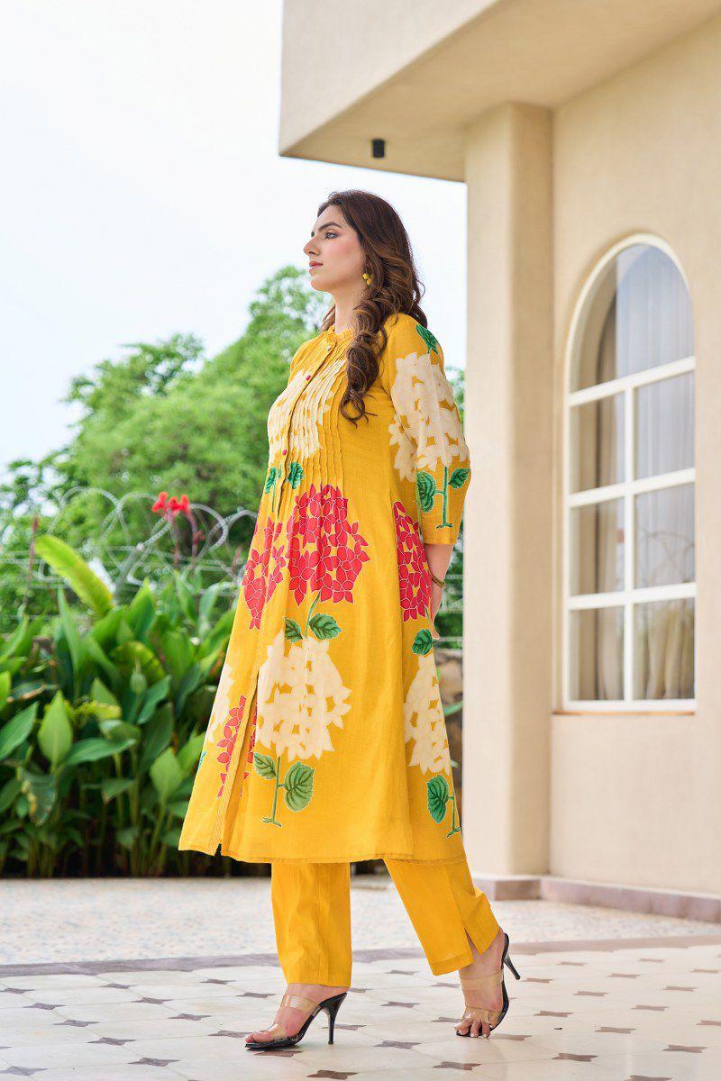 A1726 Pure Mul Cotton Two Piece Set