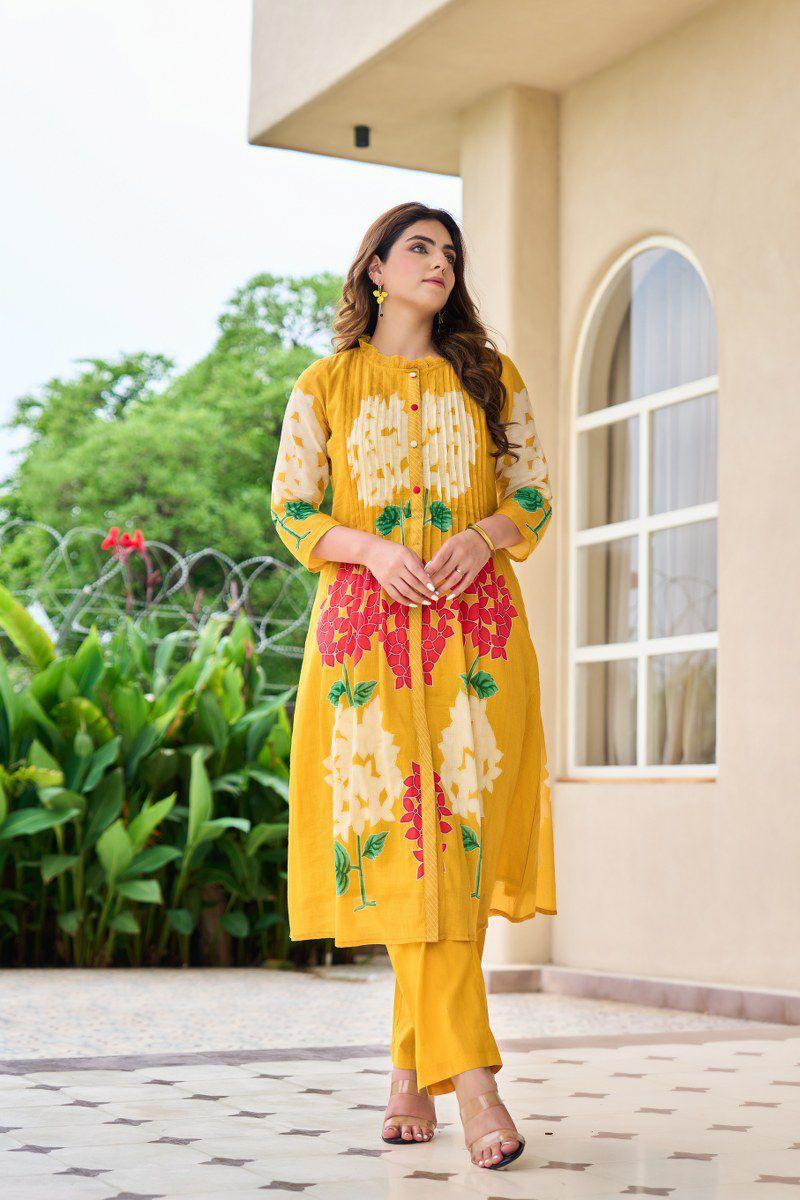 A1726 Pure Mul Cotton Two Piece Set