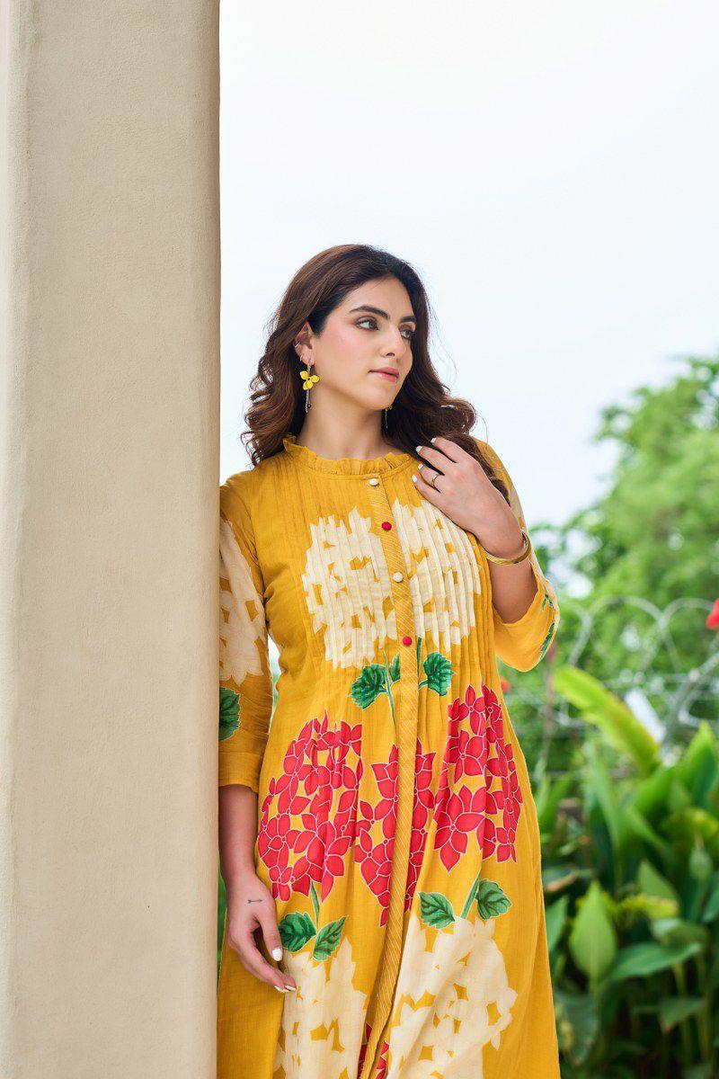A1726 Pure Mul Cotton Two Piece Set