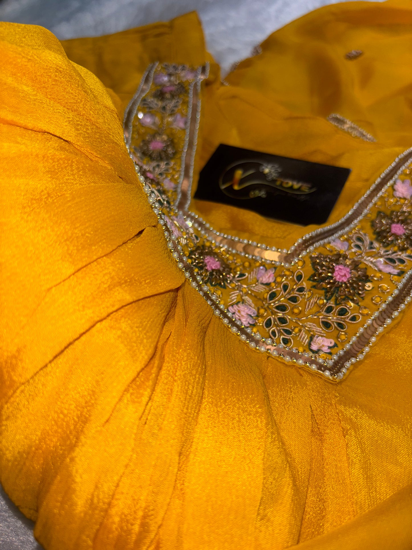 B2002 Pure Chinon Suit for Haldi Ceremony