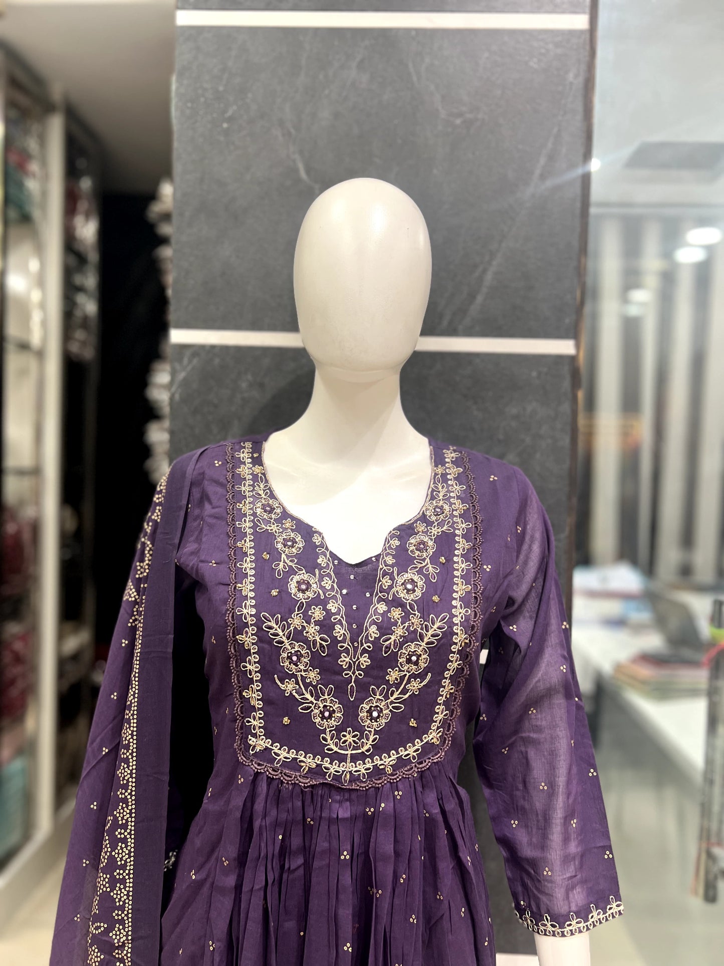 A1683 Mul Cotton Designer Suit