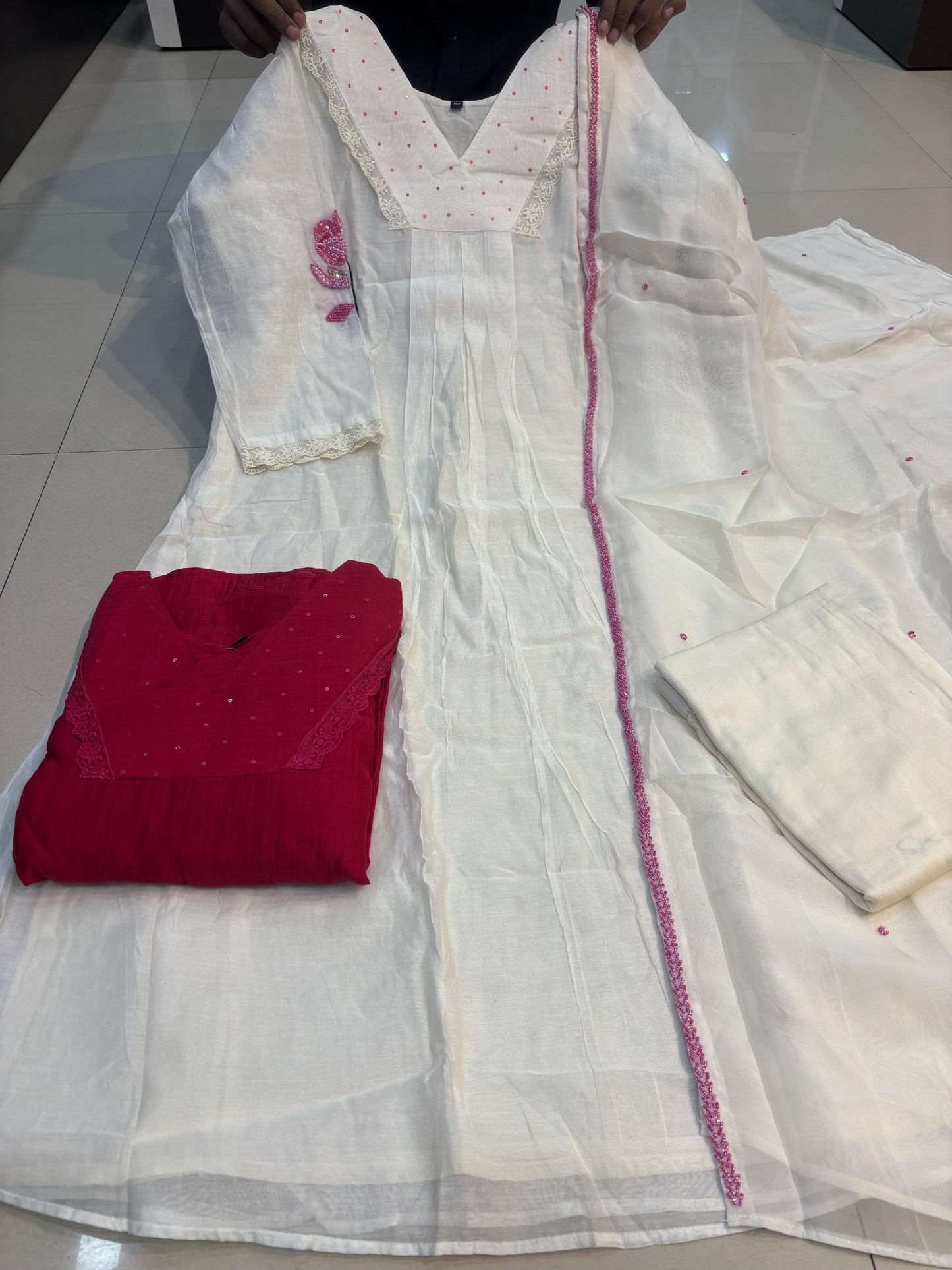 B2012 Mul Chanderi Designer Suit