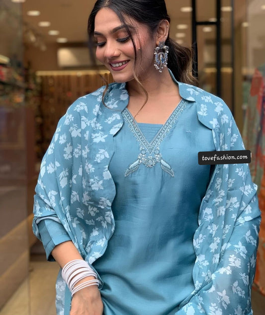 A1102 Pure Russian Silk Suit
