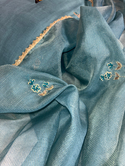 B1999 Mul Chanderi Handwork Suit