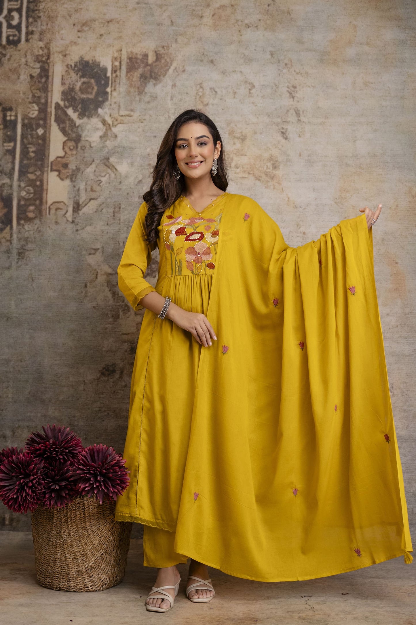 A1768 Silly Mul Cotton Office Wear Suit