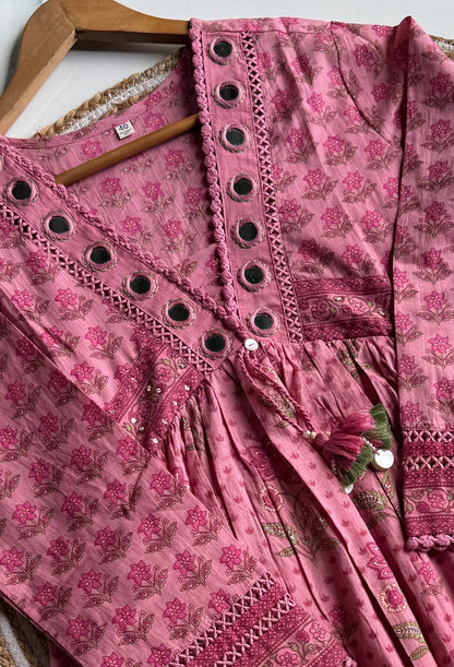 A1739 Pure Cotton Angarkha Suit