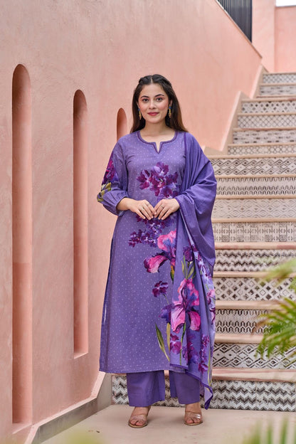A1714 Premium Cotton Digital Print Suit