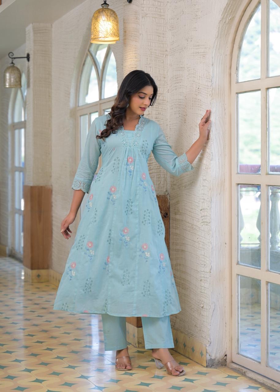 A1758 Mul Cotton Two Piece Set
