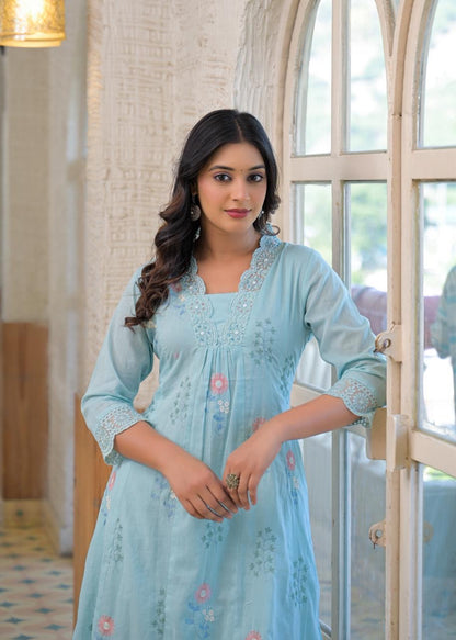 A1758 Mul Cotton Two Piece Set