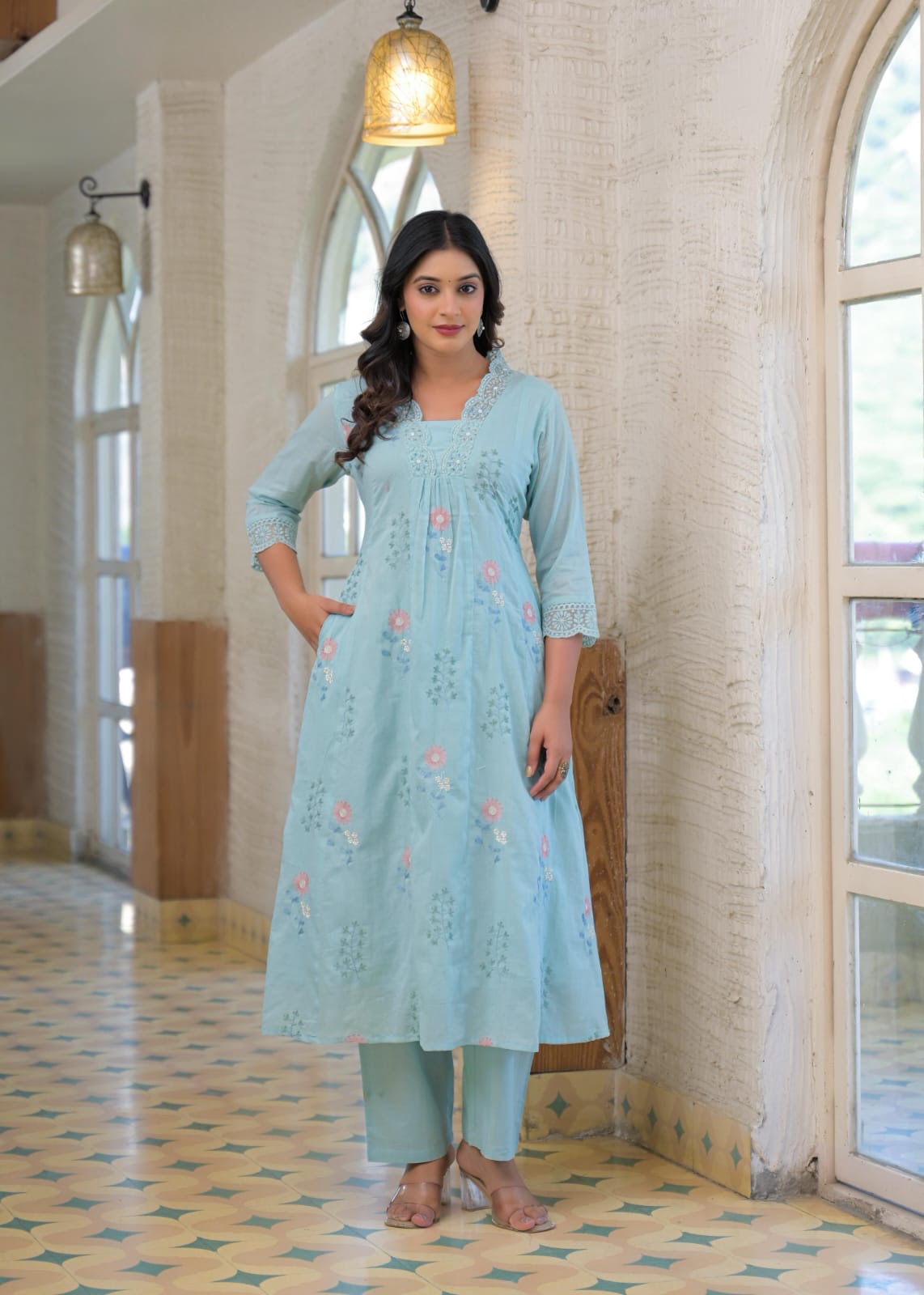 A1758 Mul Cotton Two Piece Set