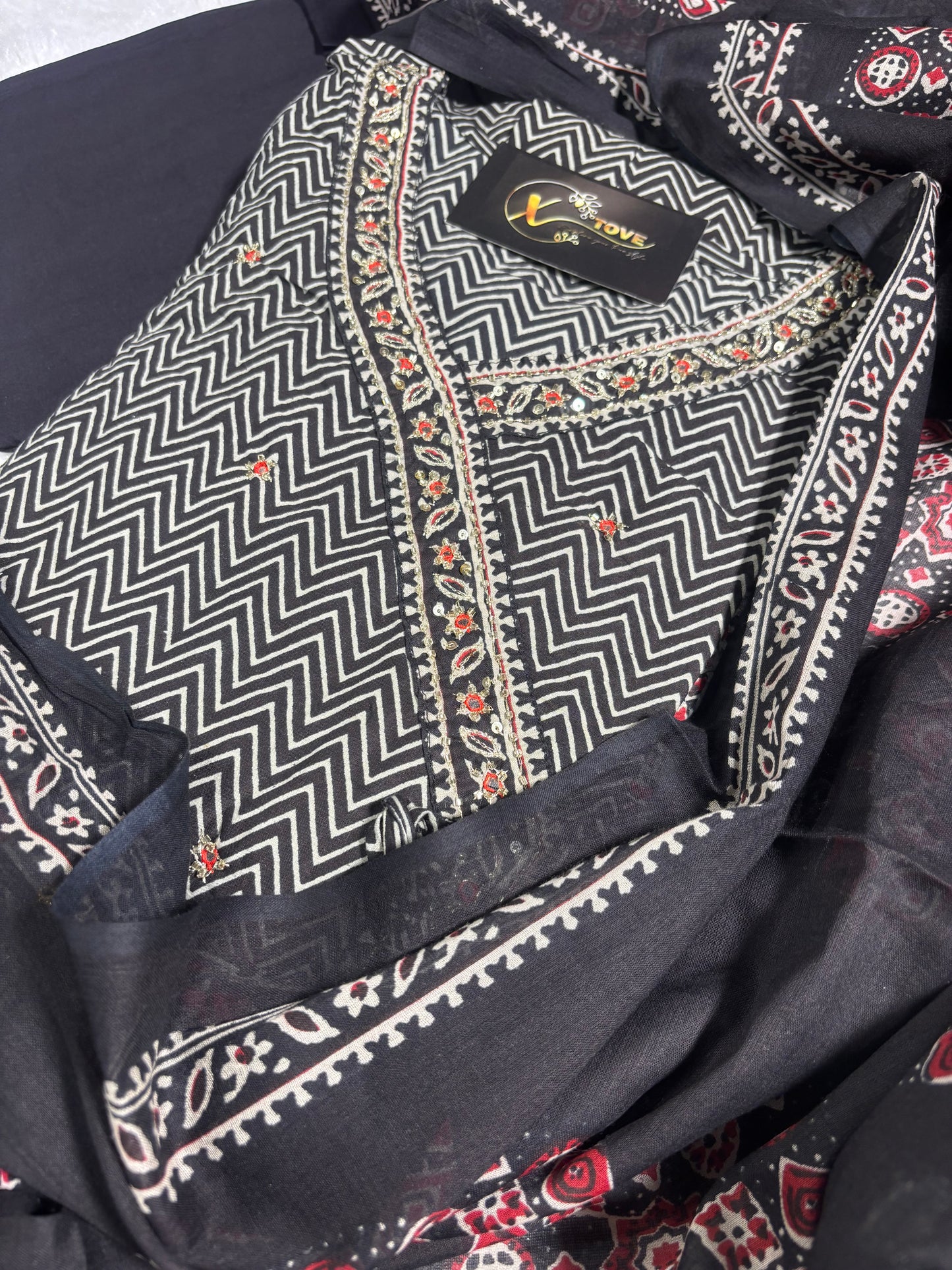 A1691 Pure Cotton Angarkha Suit
