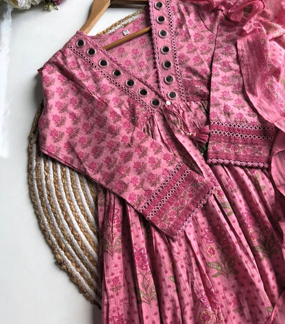 A1739 Pure Cotton Angarkha Suit