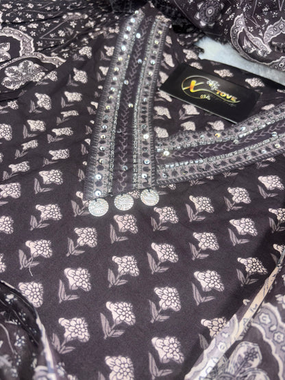 A1714 Pure Cotton Afgani Suit