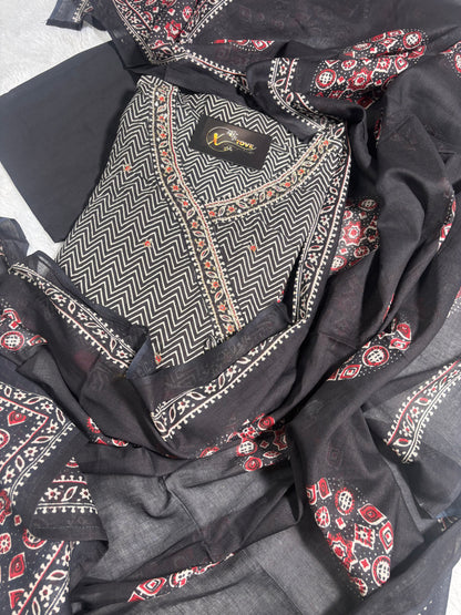 A1691 Pure Cotton Angarkha Suit