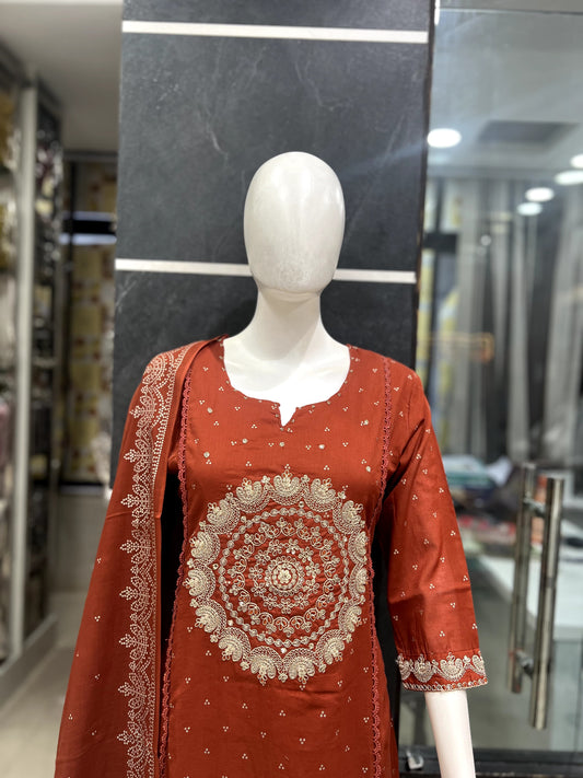 A1724 Mul Cotton Designer Suit