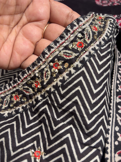 A1691 Pure Cotton Angarkha Suit